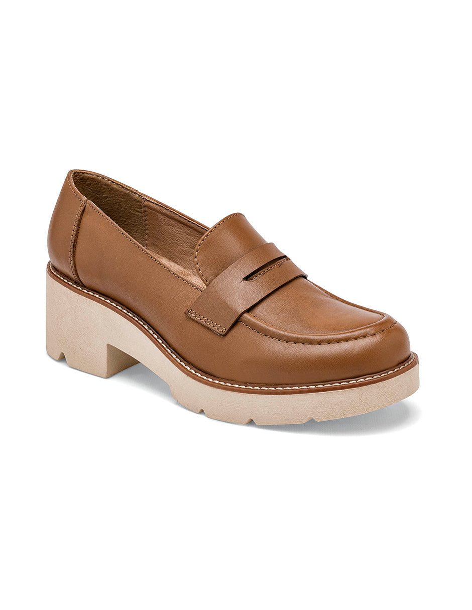 Mocasines Color Camel Para Mujer De RBCOLLECTION