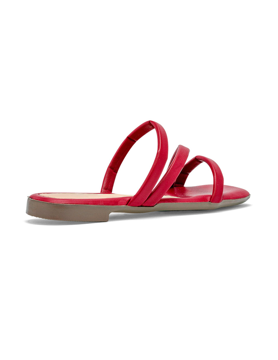 Sandalias de piso Color Rojo Para Mujer De RBBASICS