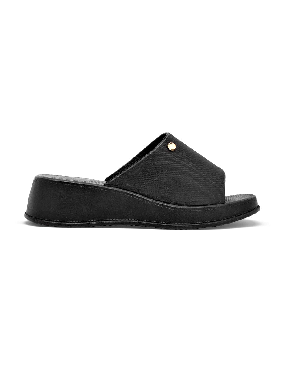 Sandalias de piso Color Negro Para Mujer De RBBASICS