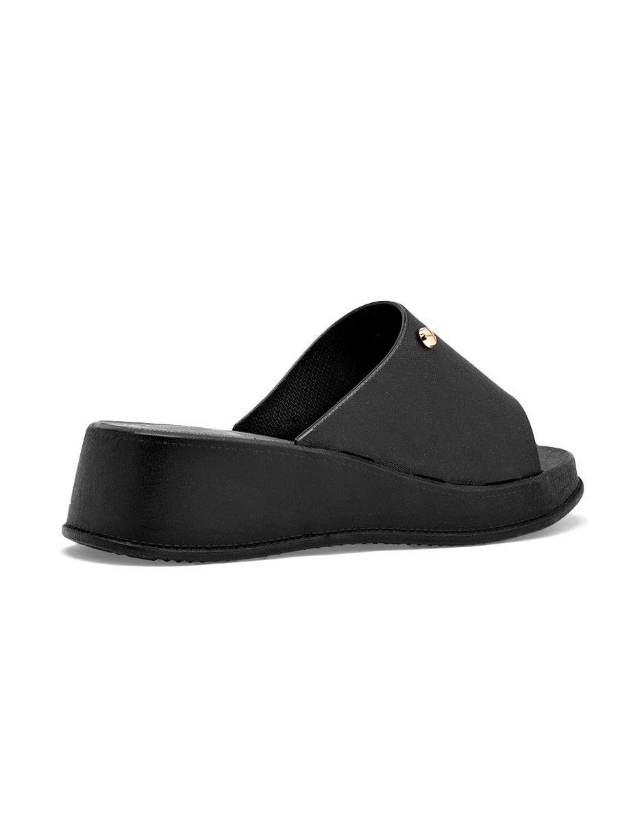 Sandalias de piso Color Negro Para Mujer De RBBASICS