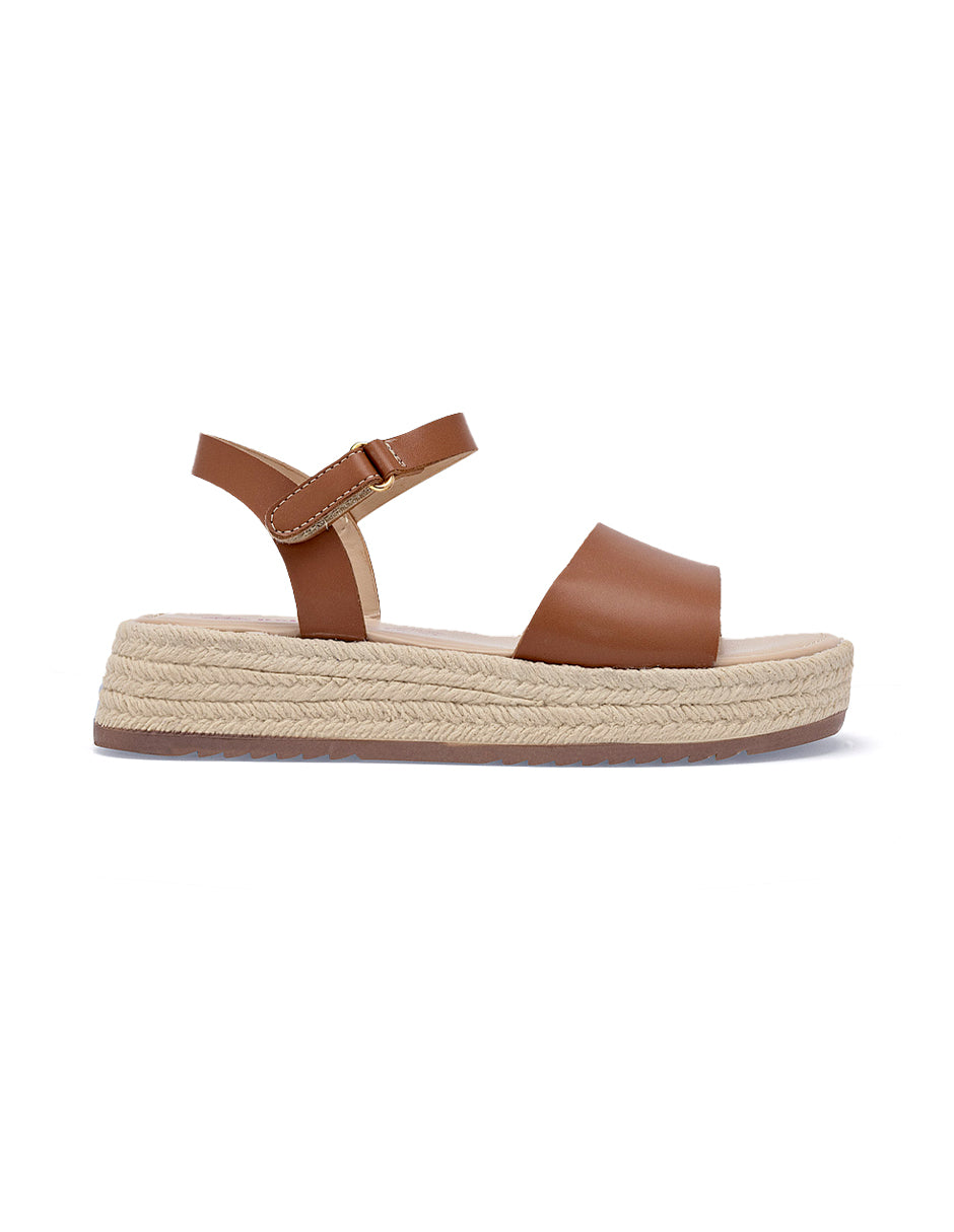 Sandalias de piso Color Camel Para Mujer De RBCOLLECTION