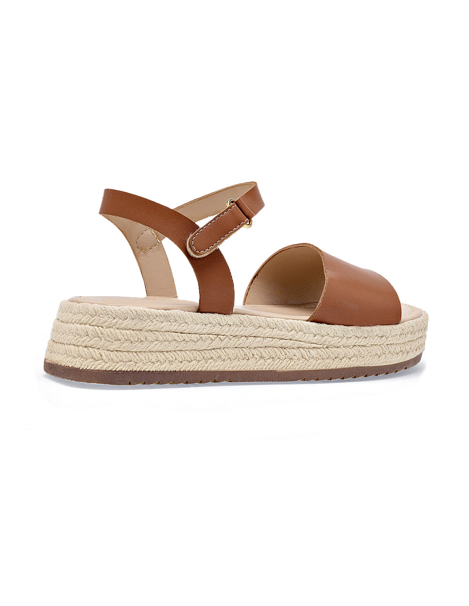 Sandalias de piso Color Camel Para Mujer De RBCOLLECTION