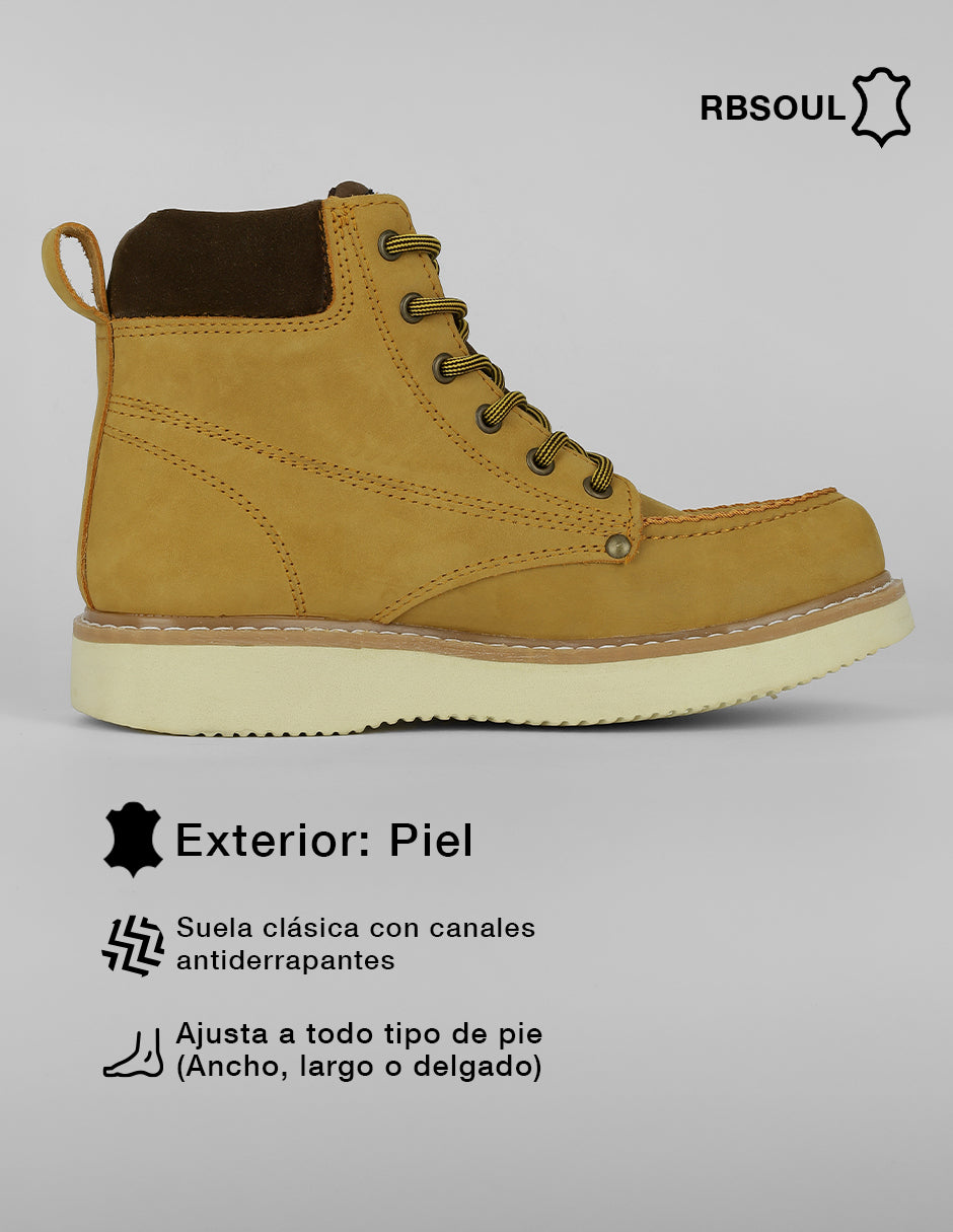 Botas casuales Hand Made en Piel – Amarillo