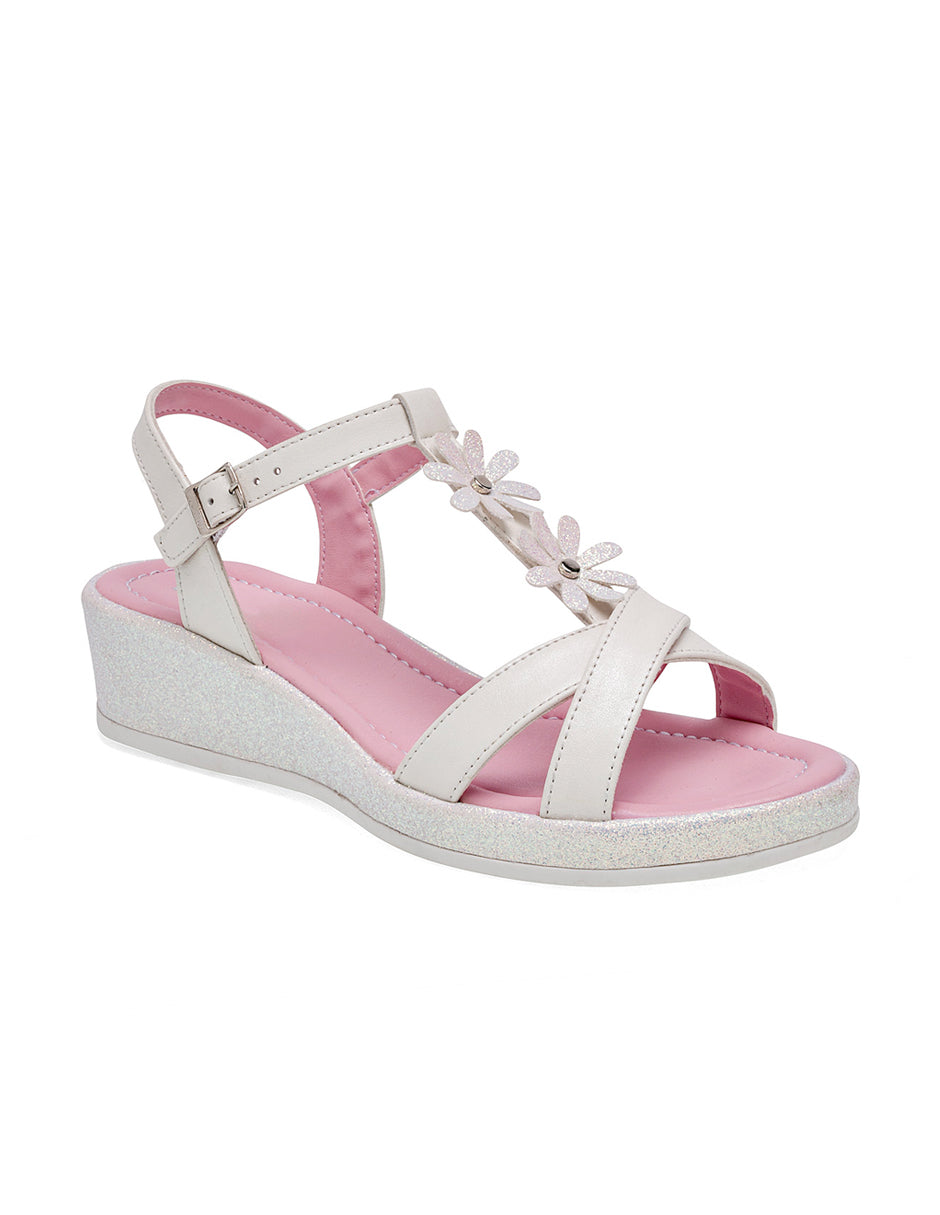 Sandalias de piso Color Blanco Para Mujer De RBCOLLECTION