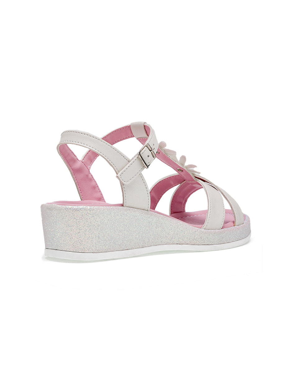 Sandalias de piso Color Blanco Para Mujer De RBCOLLECTION