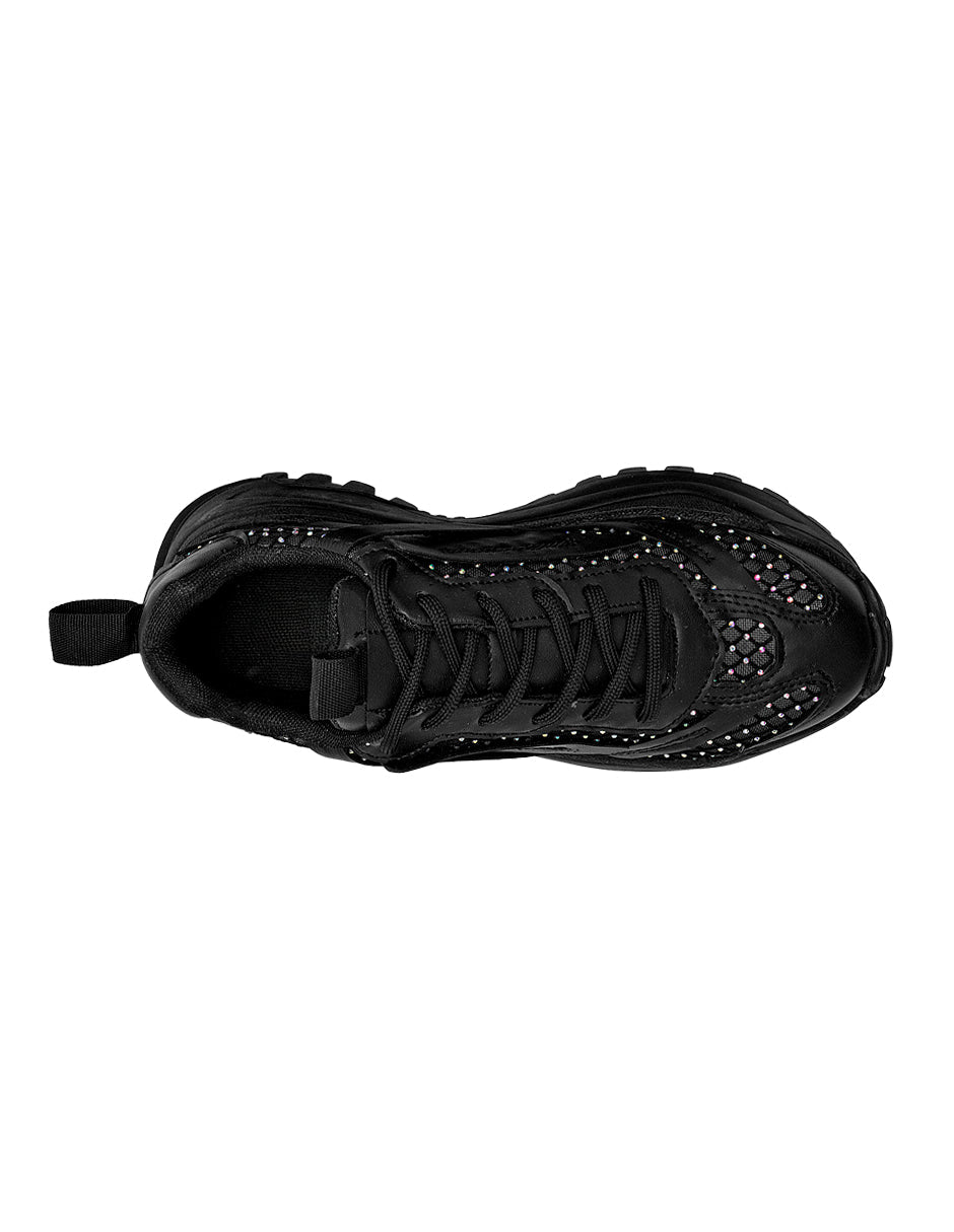 Tenis tipo deportivo Color Negro Para Mujer De RBCOLLECTION