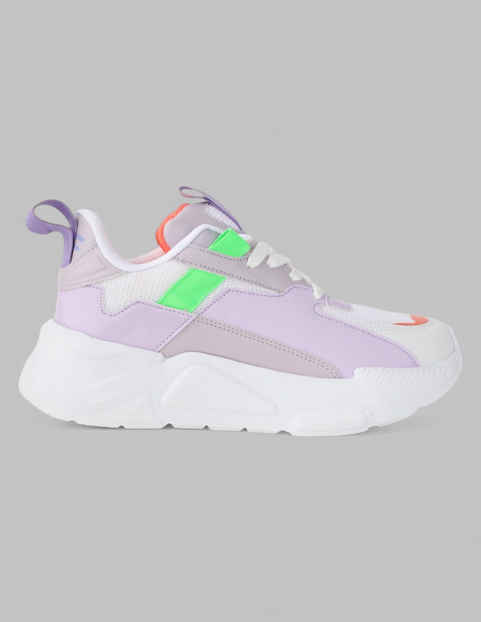 Tenis tipo deportivo Exterior Piel vegana Color Multicolor Para Mujer De RBCOLLECTION