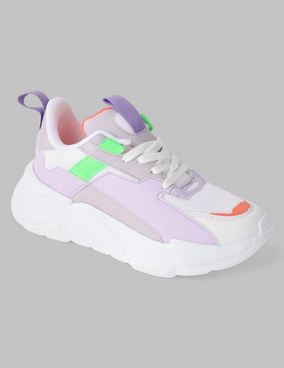 Tenis tipo deportivo  Agle Piel vegana - Multicolor