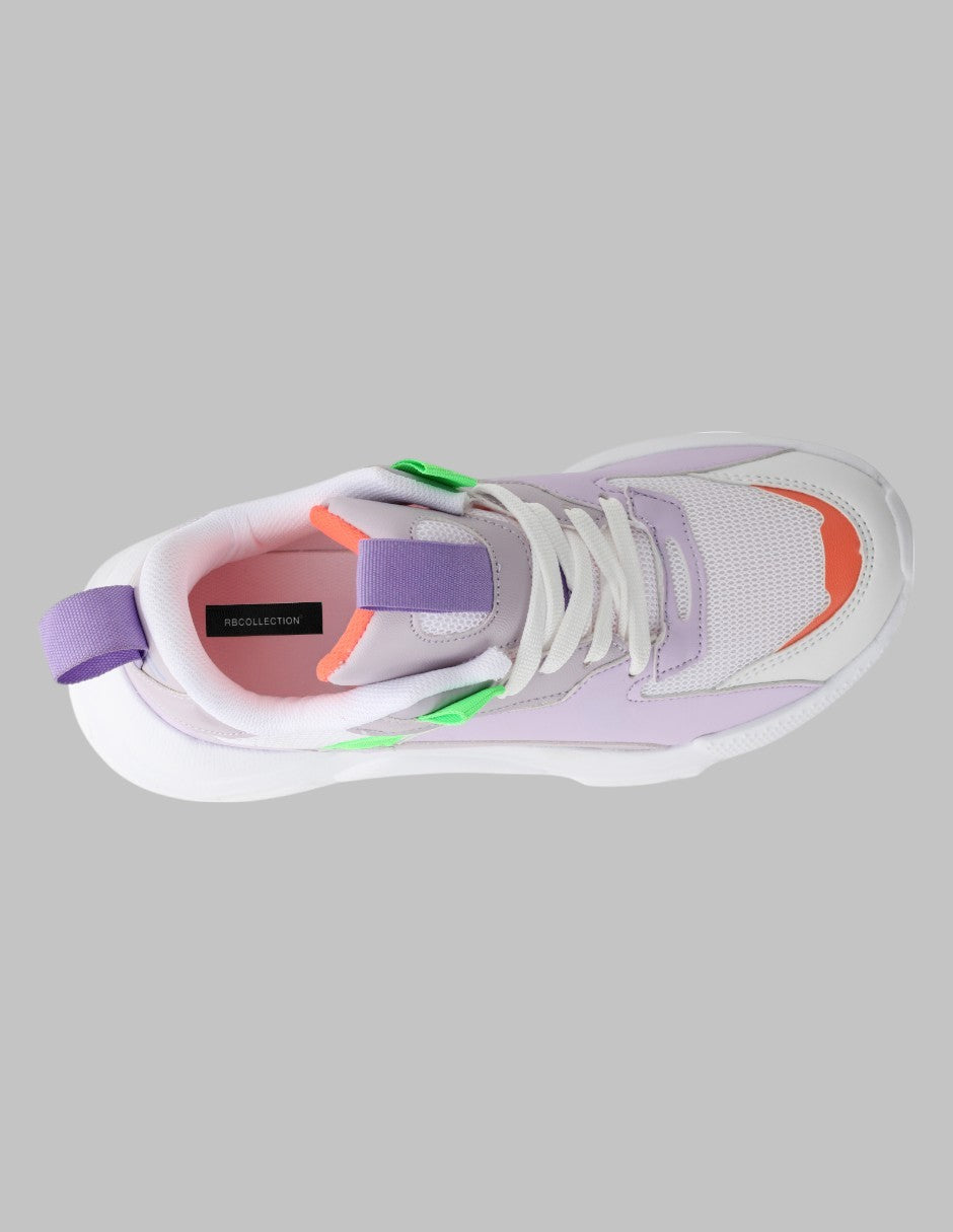 Tenis tipo deportivo  Agle Piel vegana - Multicolor