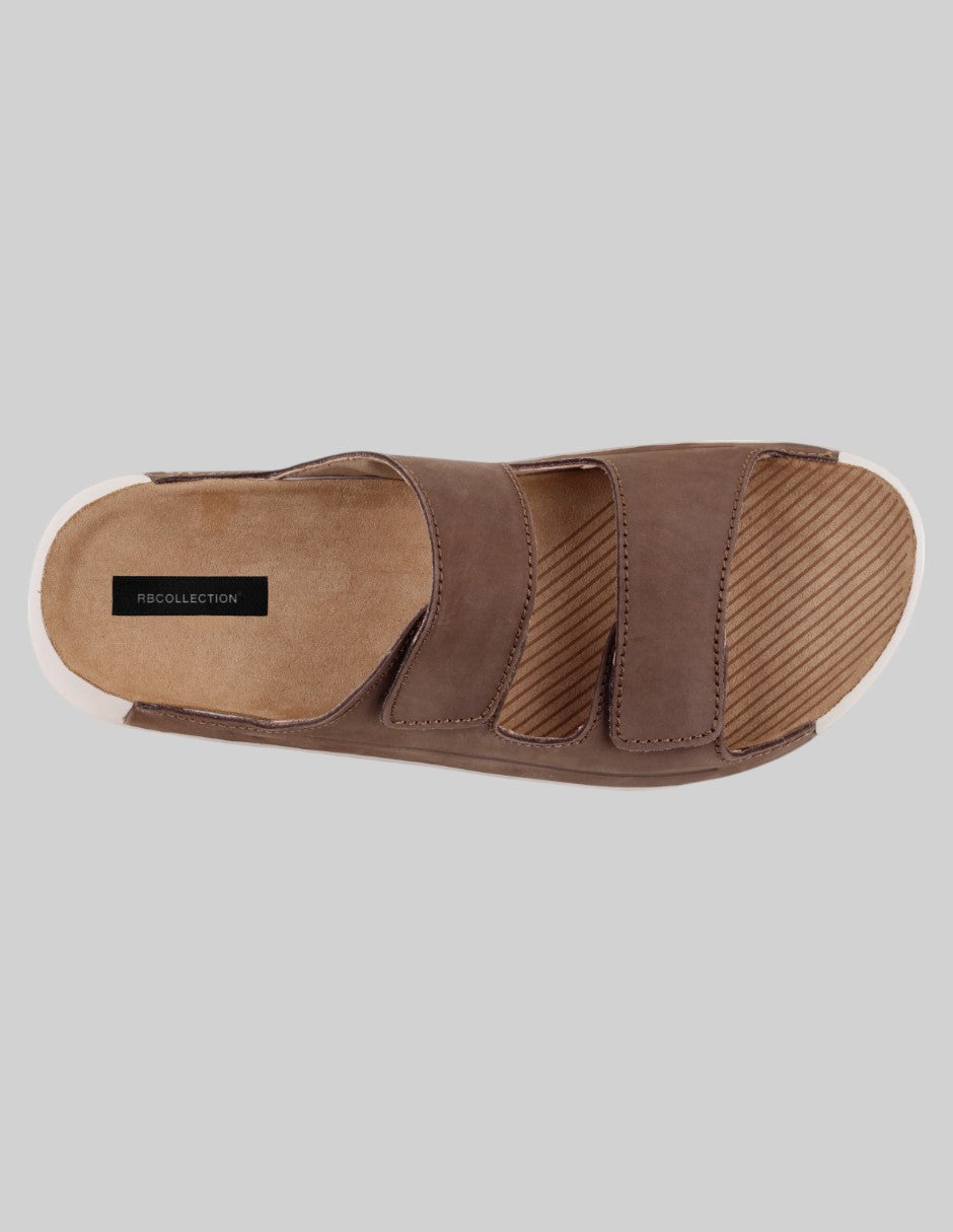 Sandalias casuales Hand made en Piel de Dockers – Café