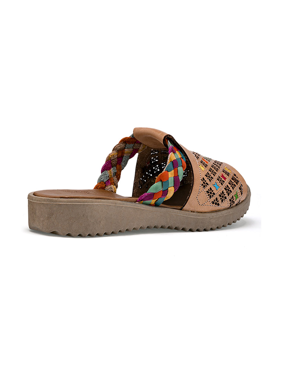 Sandalias de piso Color Beige Para Mujer De RBCOLLECTION