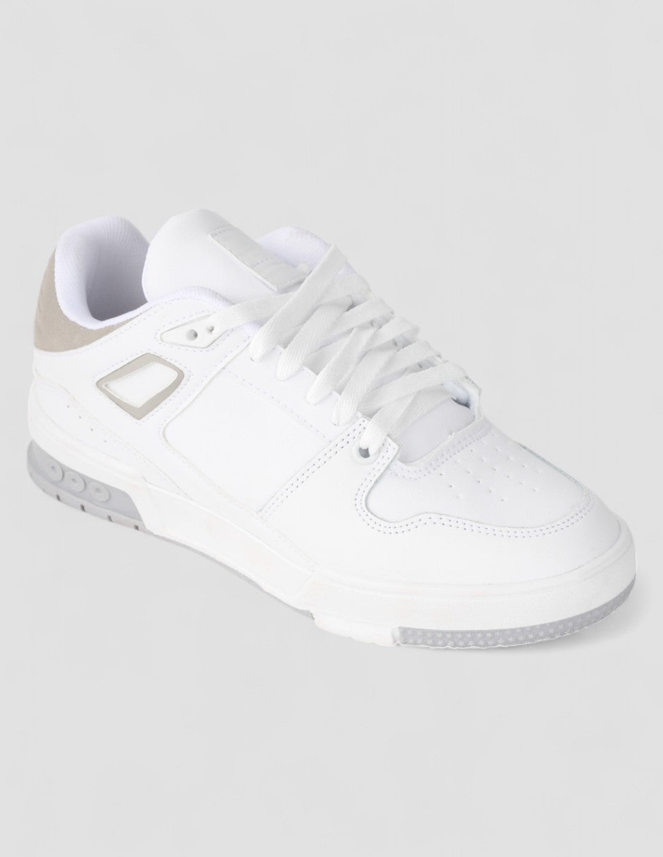 Tenis con cordones Urban Piel vegana - Blanco