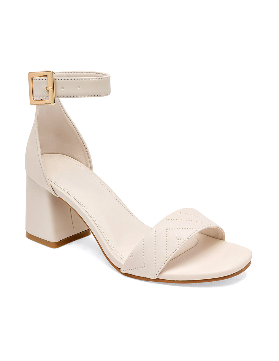 Sandalia con Tacón Color Late Para Mujer De RBCOLLECTION