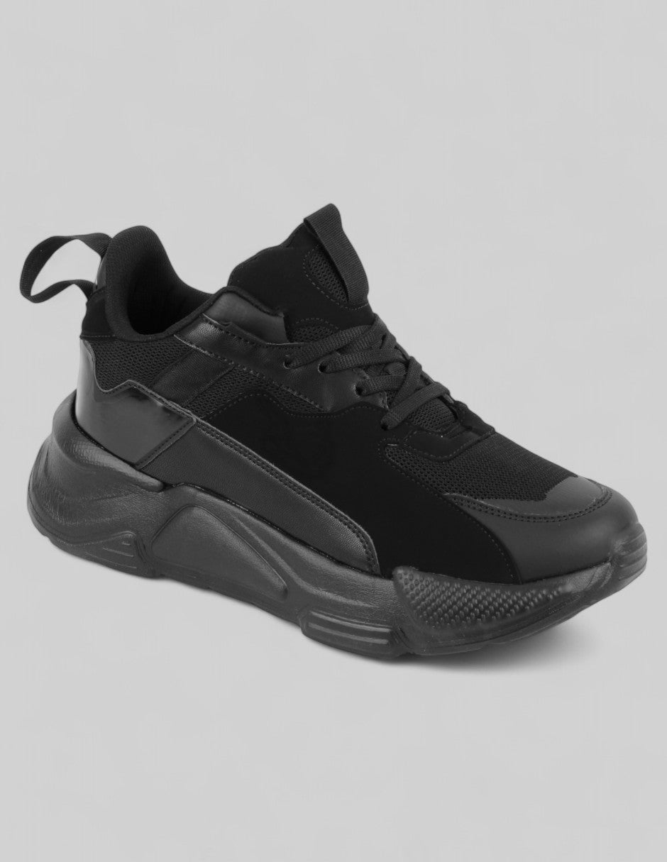 Tenis tipo deportivo Chunk en Sintético – Negro