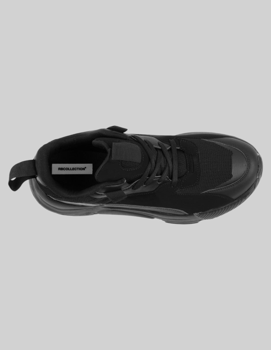 Tenis tipo deportivo  Chunk en Sintético – Negro