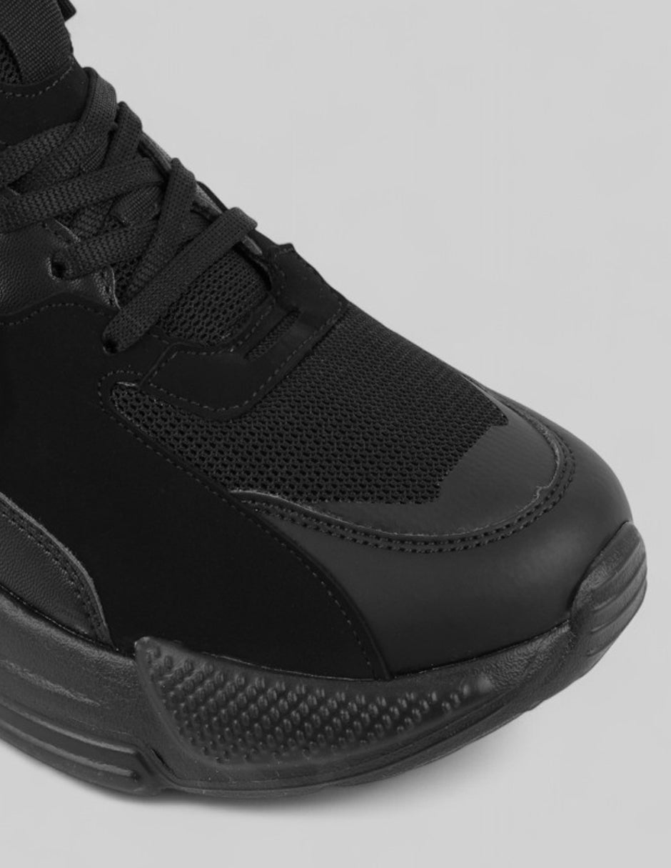 Tenis tipo deportivo  Chunk en Sintético – Negro
