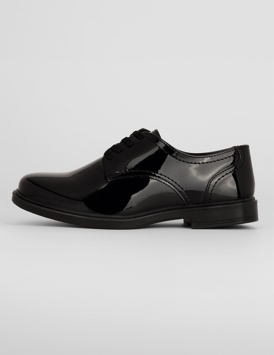 Oxfords Exterior Charol Color Negro Para Mujer De RBCOLLECTION