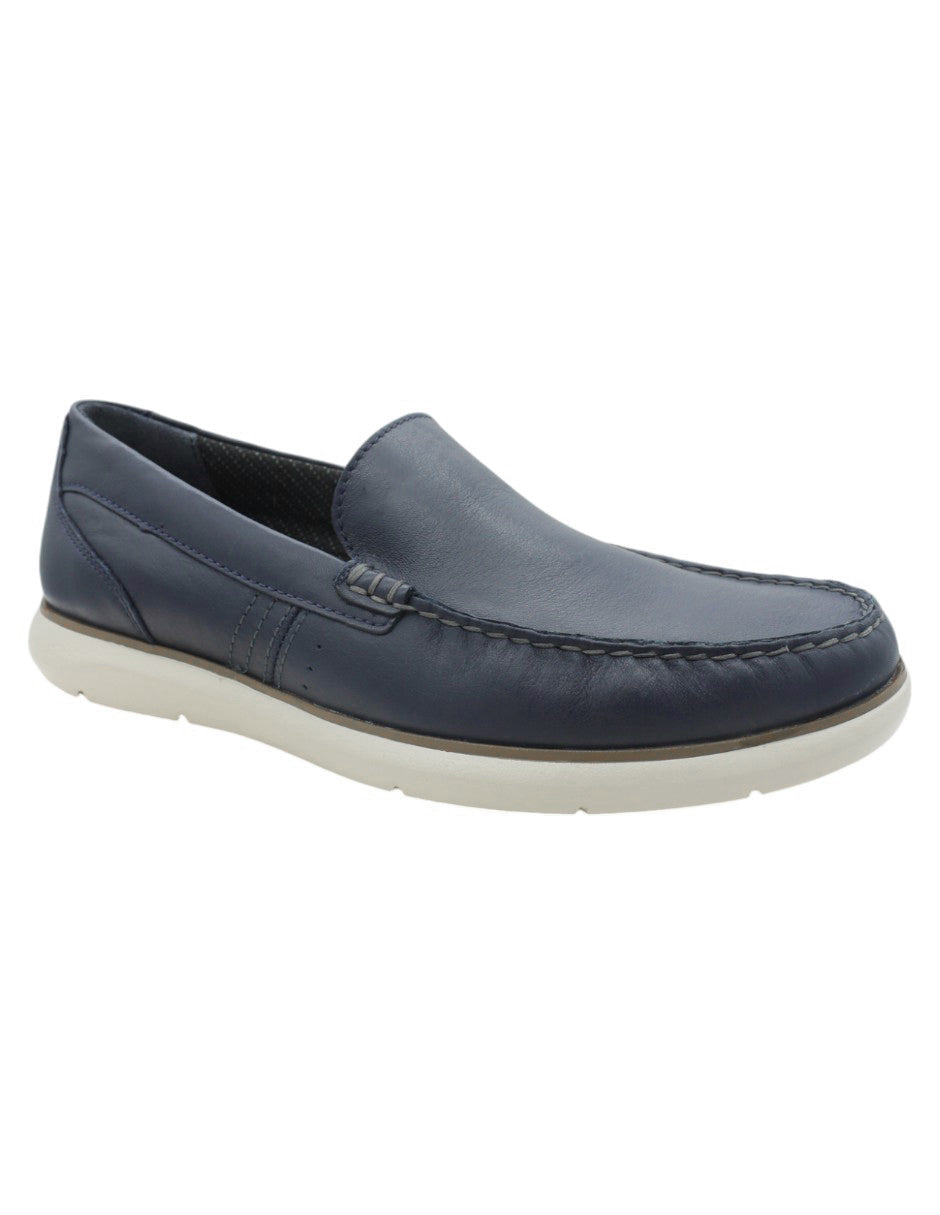 Mocasines Exterior Piel vegana Color Marino Para Hombre De RBCOLLECTION