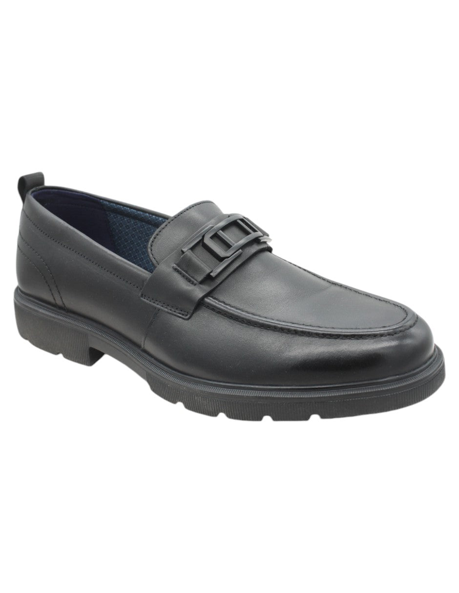 Mocasines Exterior Piel vegana Color Negro Para Hombre De RBCOLLECTION