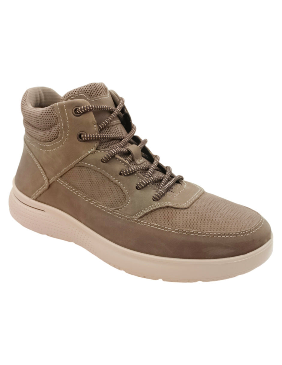 Tenis botín Exterior Piel vegana Color Gris Para Hombre De RBMOVE