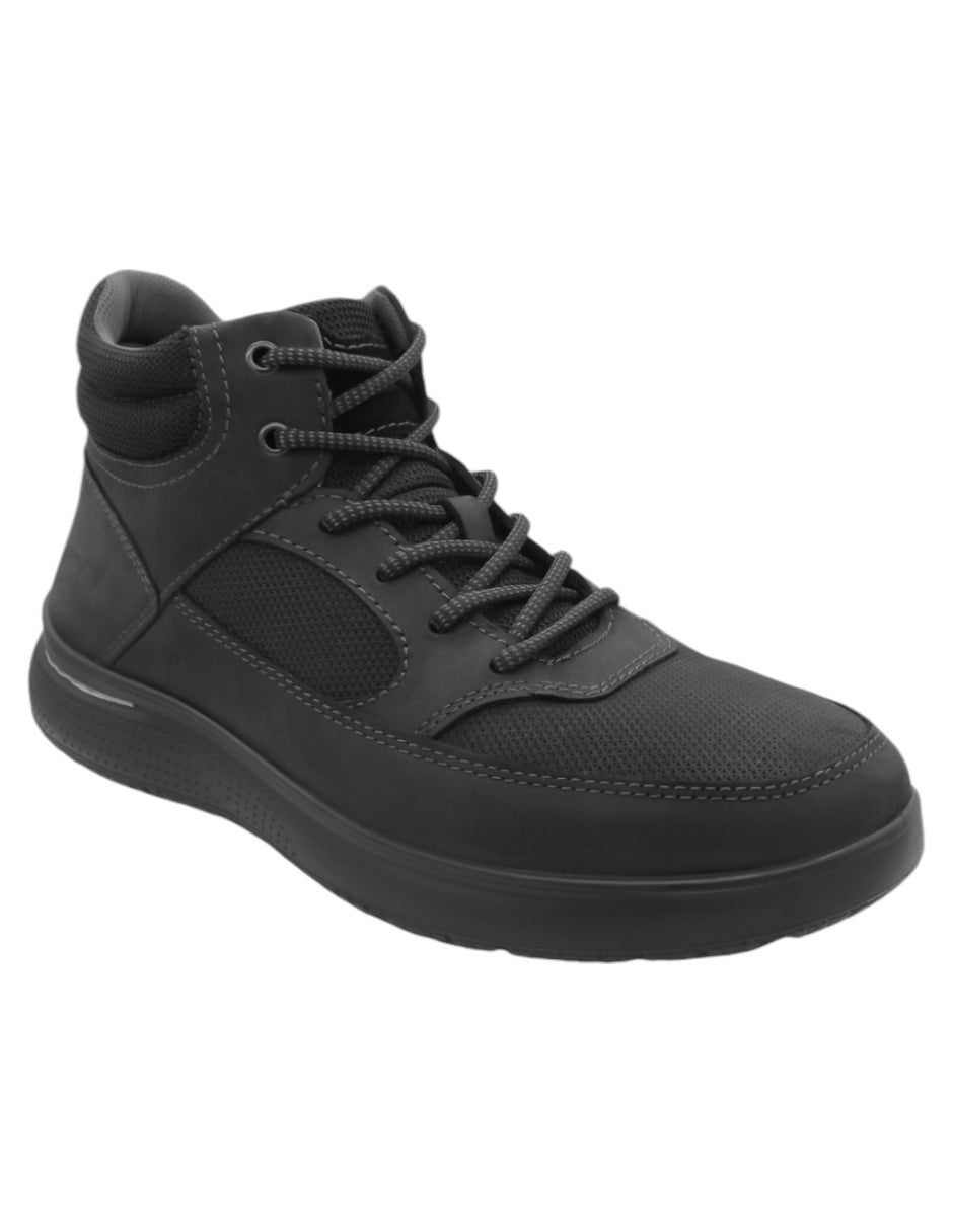 Tenis botín Exterior Piel vegana Color Negro Para Hombre De RBMOVE