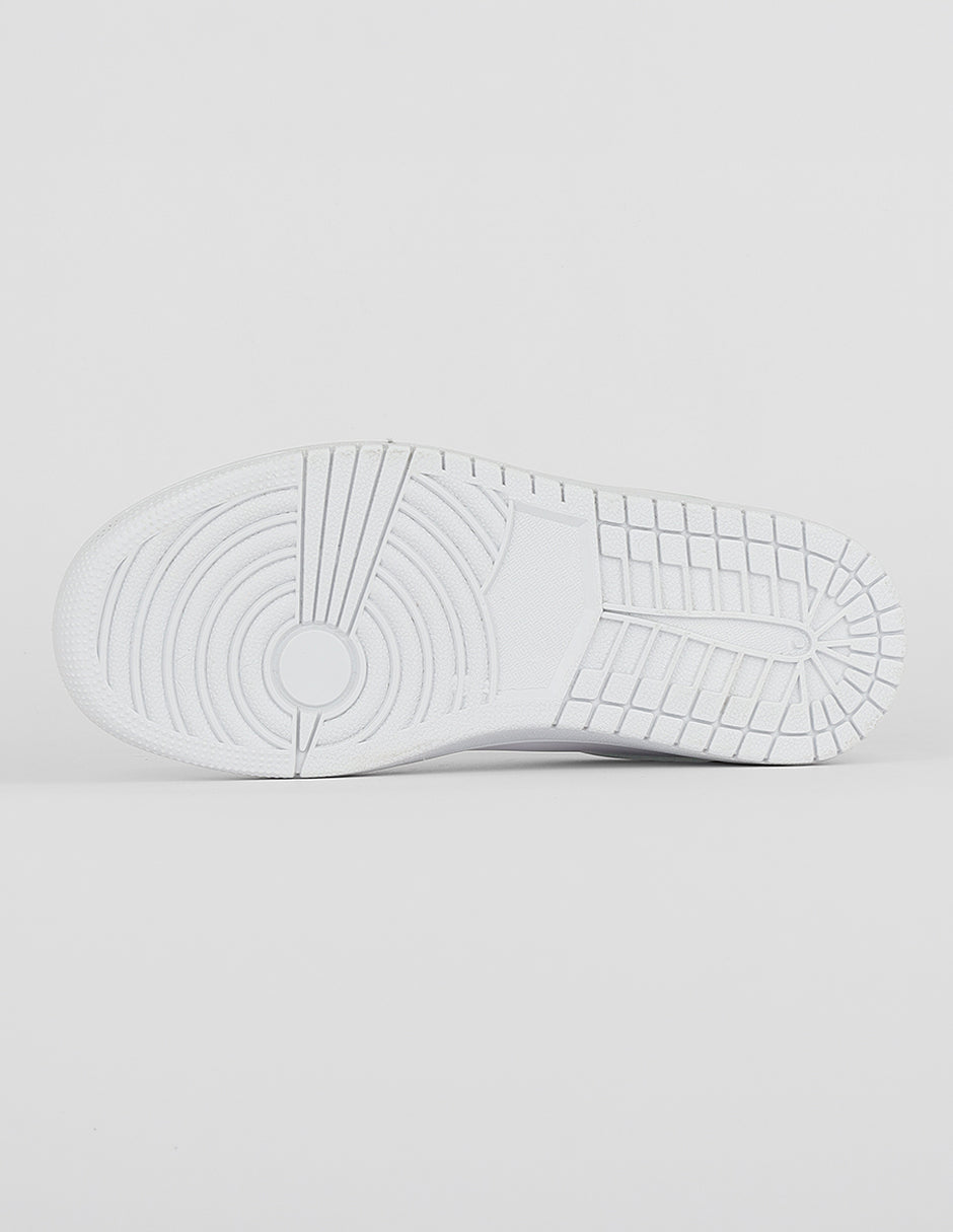 Tenis con cordones  Urban  en Piel vegana – Blanco