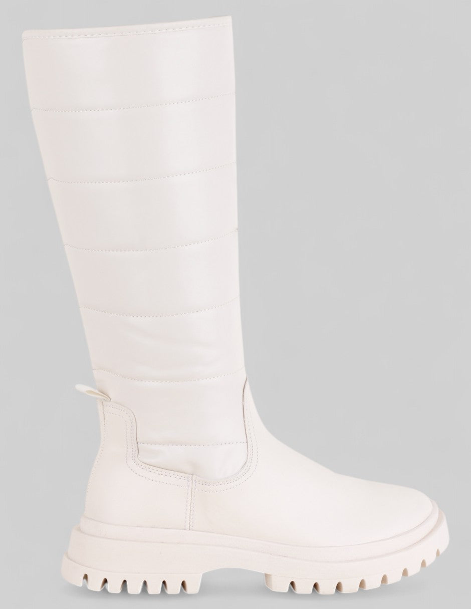 Botas altas Bosqui en Piel vegana – Beige