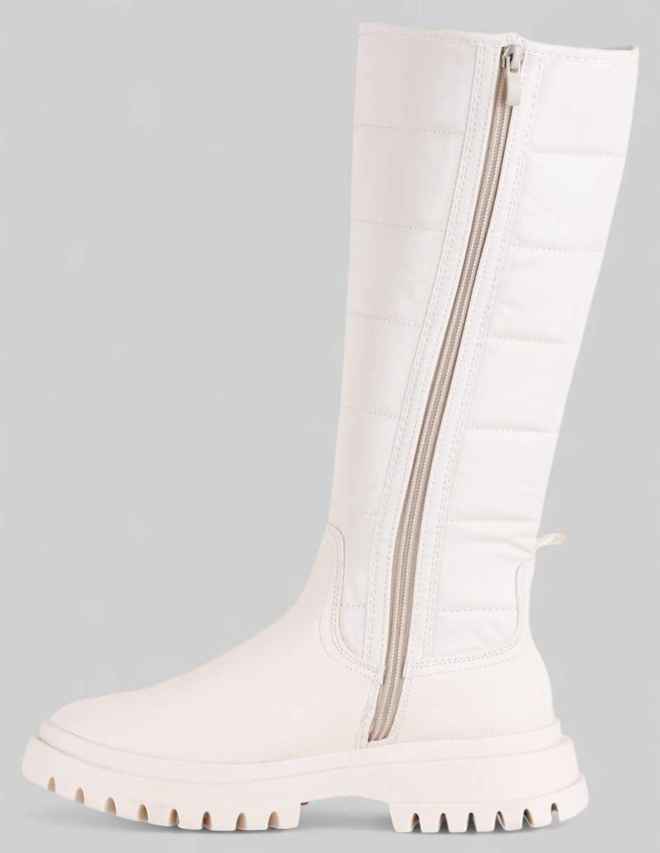 Botas altas Bosqui en Piel vegana – Beige