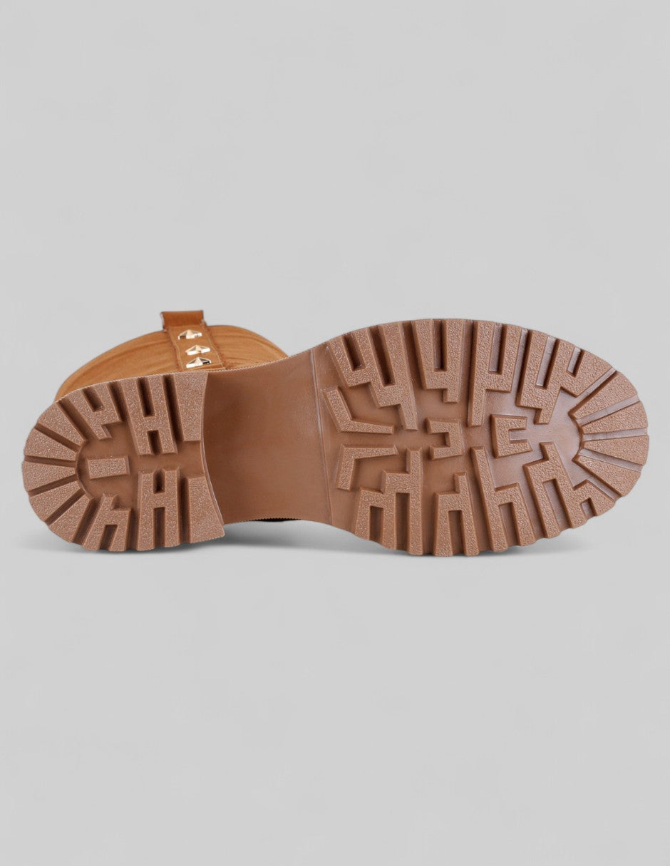 Botas altas Mirelle en Gamuza – Café