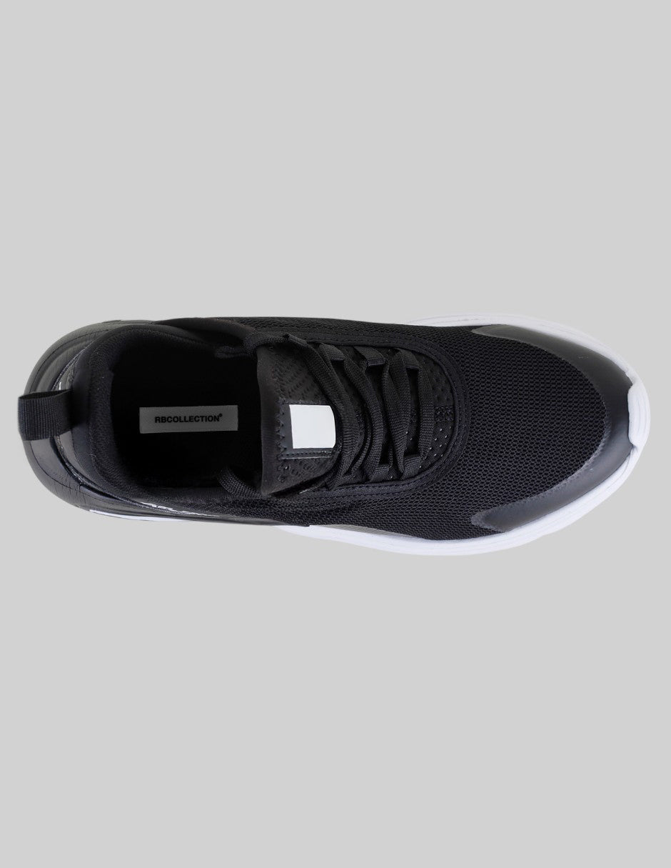 Tenis tipo deportivo  Agle en Textil – Negro