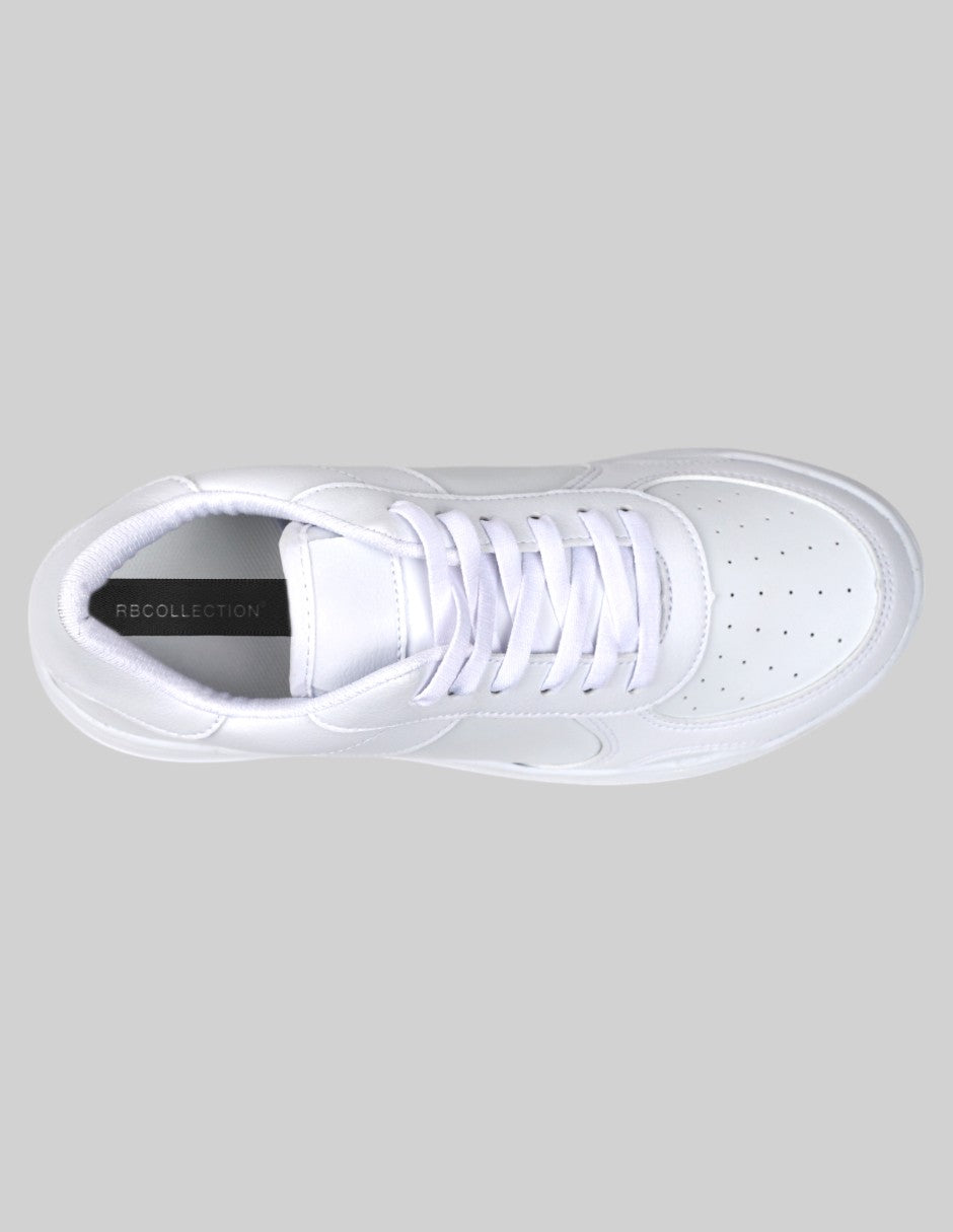 Tenis con cordones A&P Piel vegana - Blanco