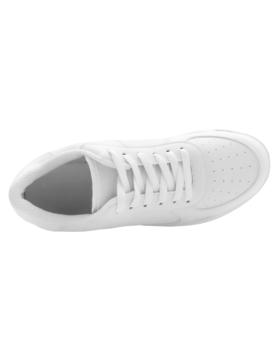 Tenis con cordones APP en  Piel vegana - Blanco