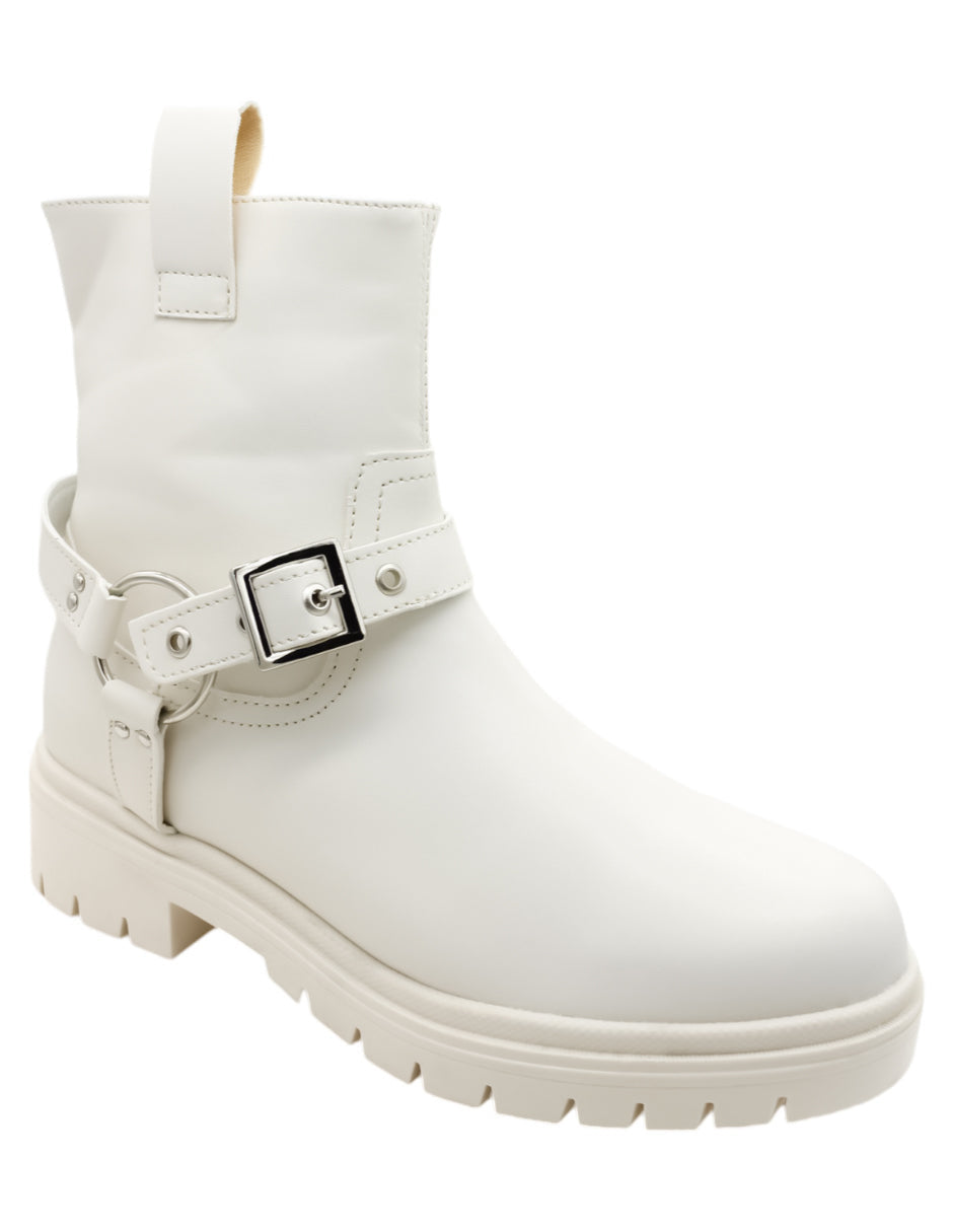 Botas casuales Exterior Piel vegana Color Blanco Para Mujer De RBCOLLECTION