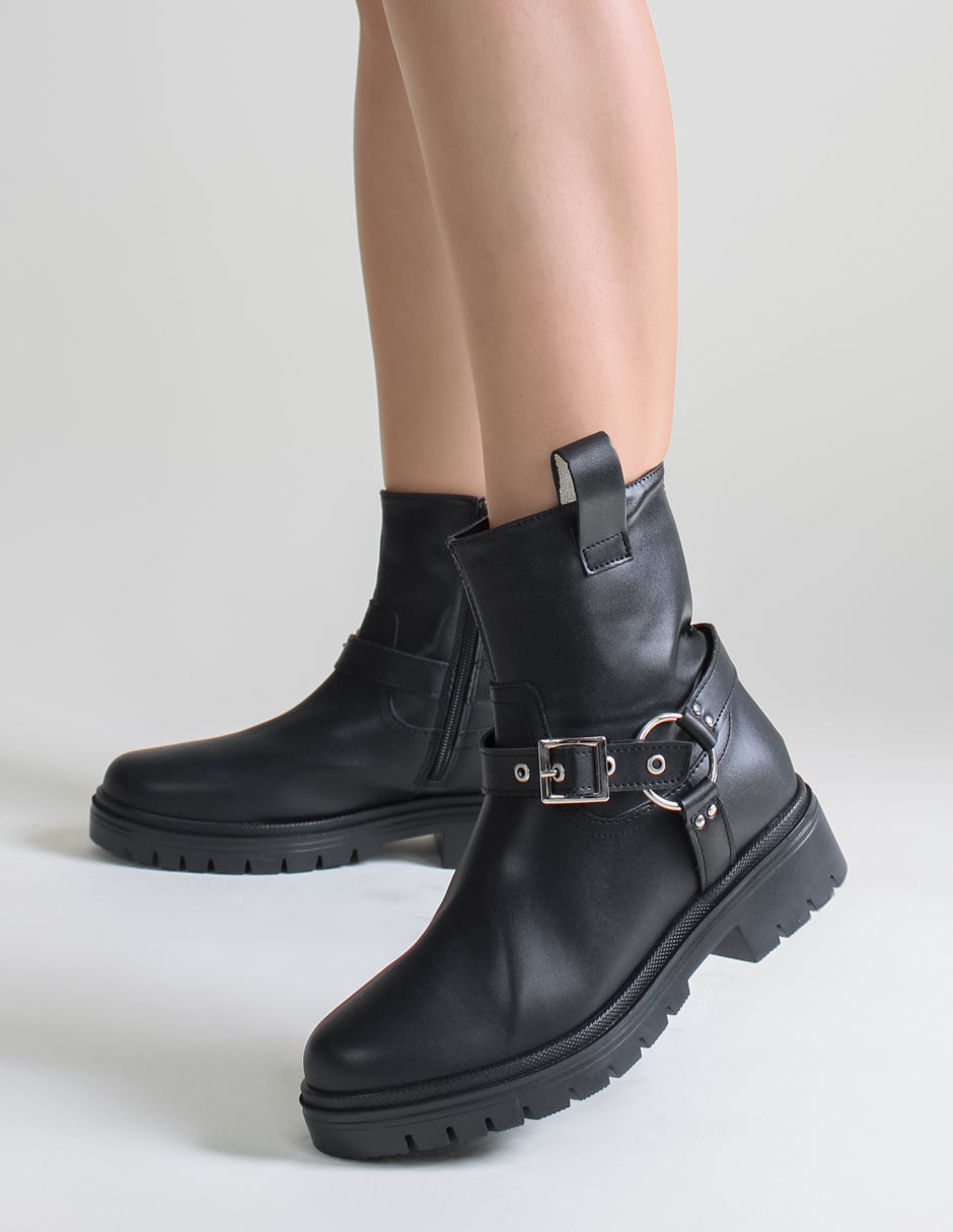 Botas casuales Dune en Piel vegana – Negro