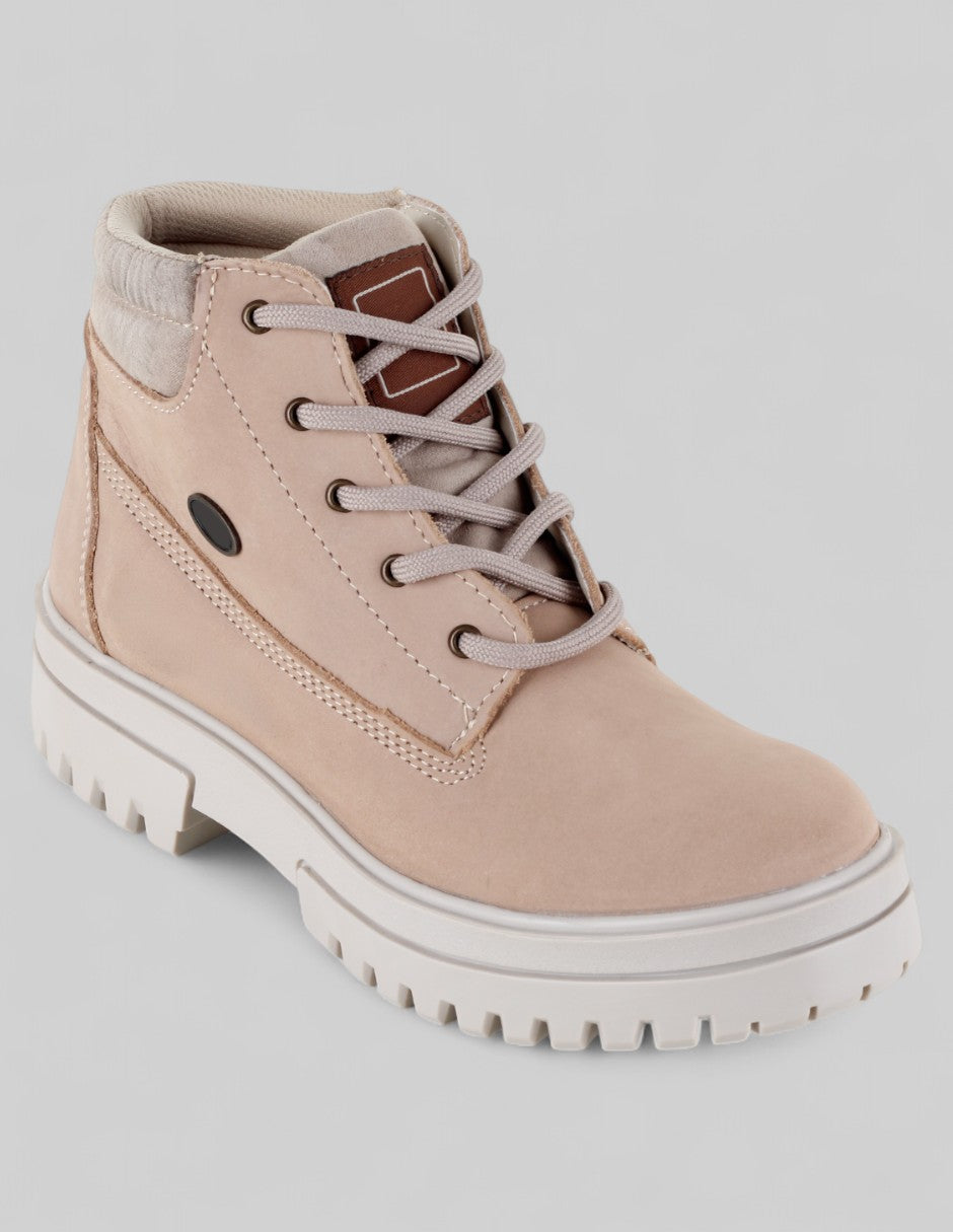 Botas casuales Exterior Piel Color Beige Para Mujer De RBCOLLECTION