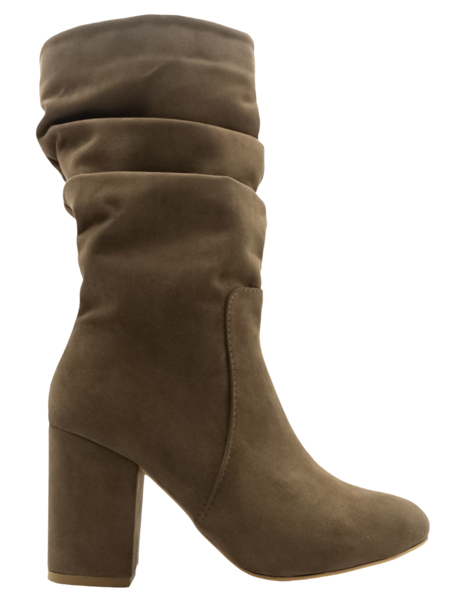 Botas altas Nevada en Gamuza –  Café