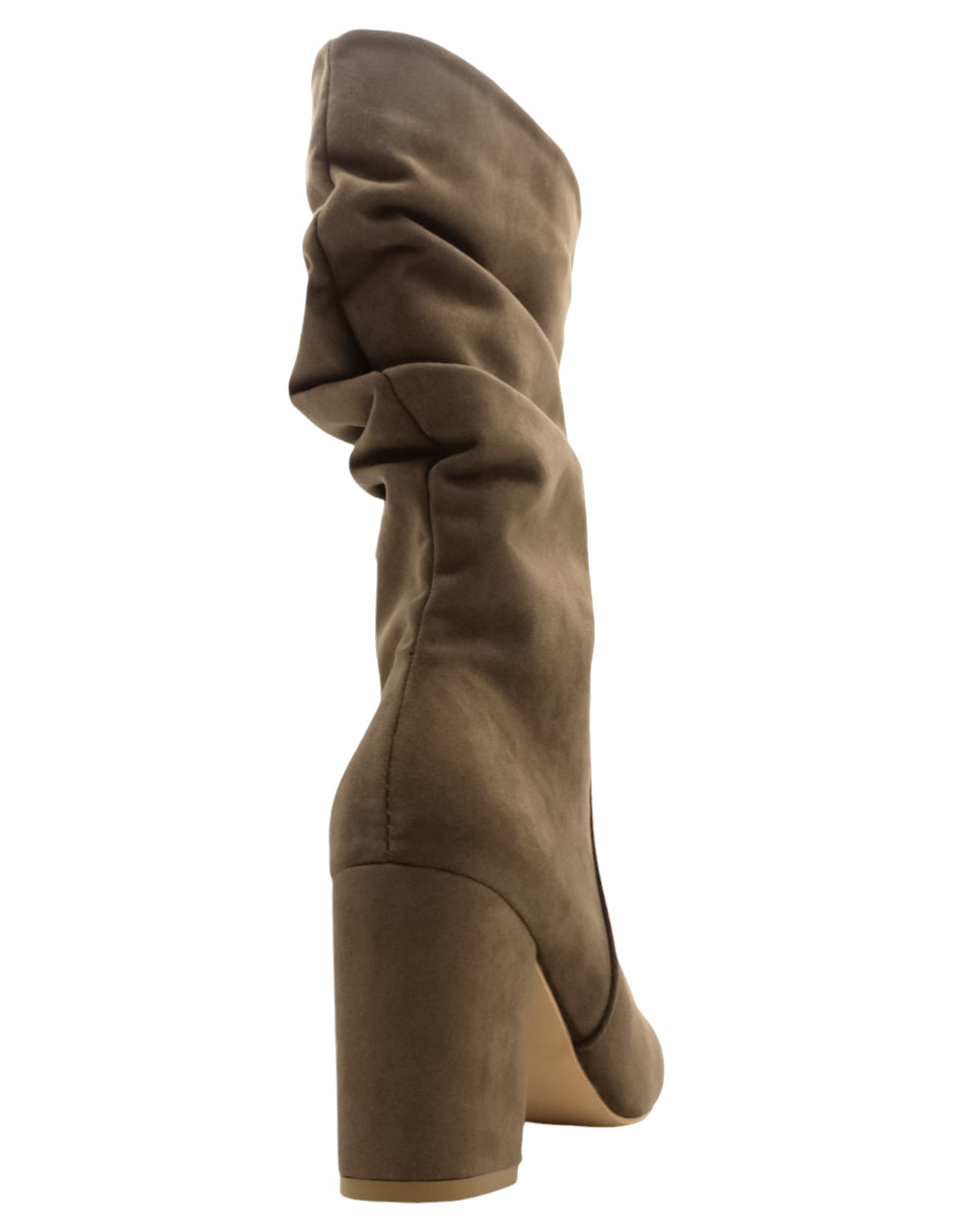 Botas altas Nevada en Gamuza –  Café