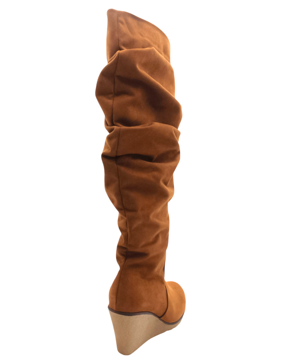 Botas altas Nevada en Gamuza – Café