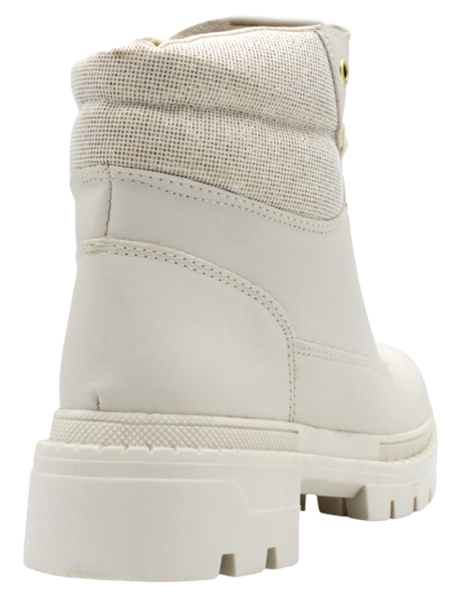 Botas casuales Melody en Piel vegana – Blanco