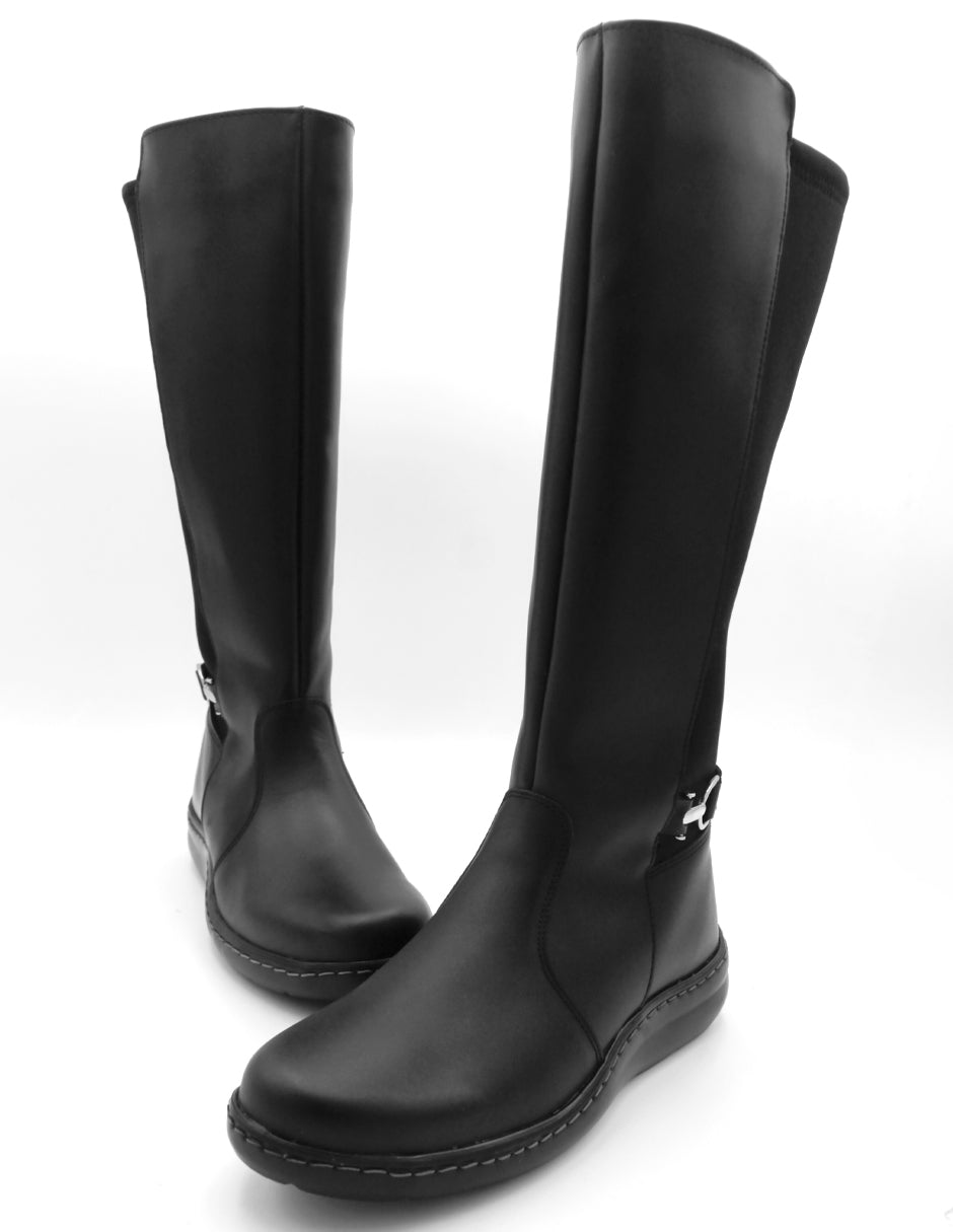 Botas altas Hillie en Piel Color Negro