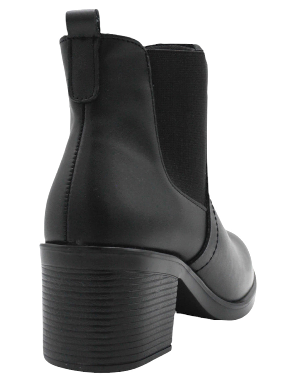 Botín con tacón HandMade en Piel – Negro