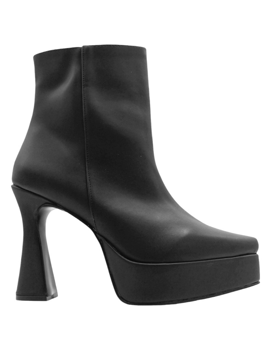 Botín con tacón Aurora en Piel vegana – Negro