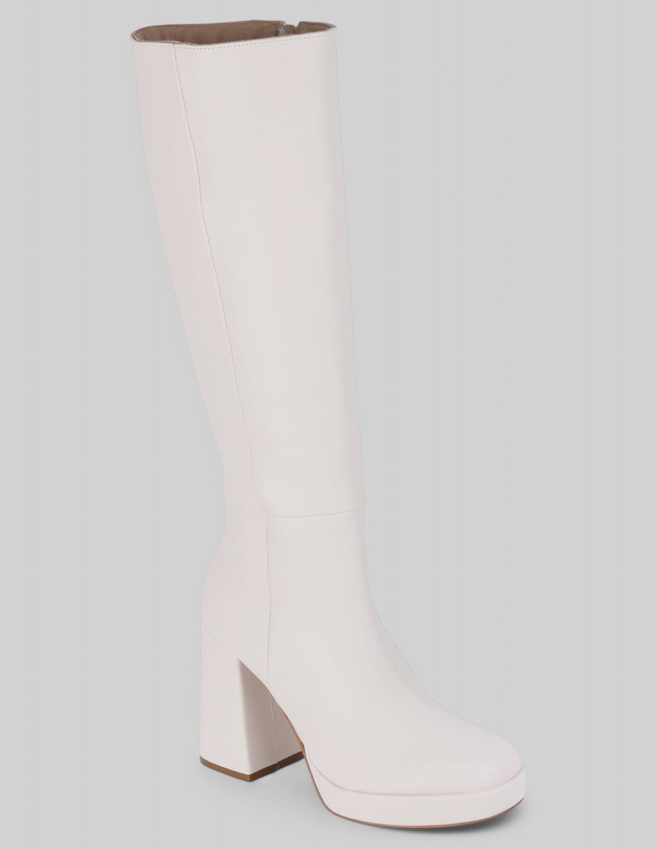 Botas altas Exterior Piel vegana Color Late Para Mujer De RBCOLLECTION