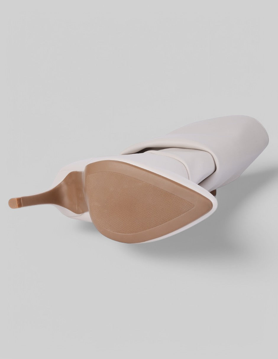 Botas altas Nutty en Piel vegana – Blanco