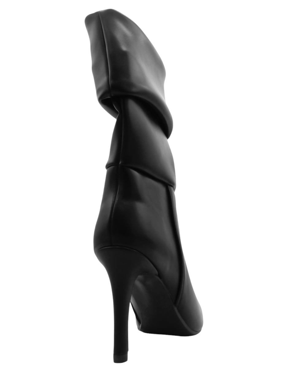 Botín con tacón Nutty en Piel vegana – Negro