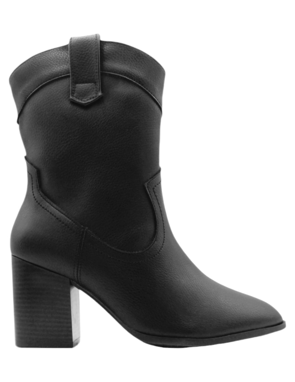 Botas tipo western Wets en Piel vegana – Negro