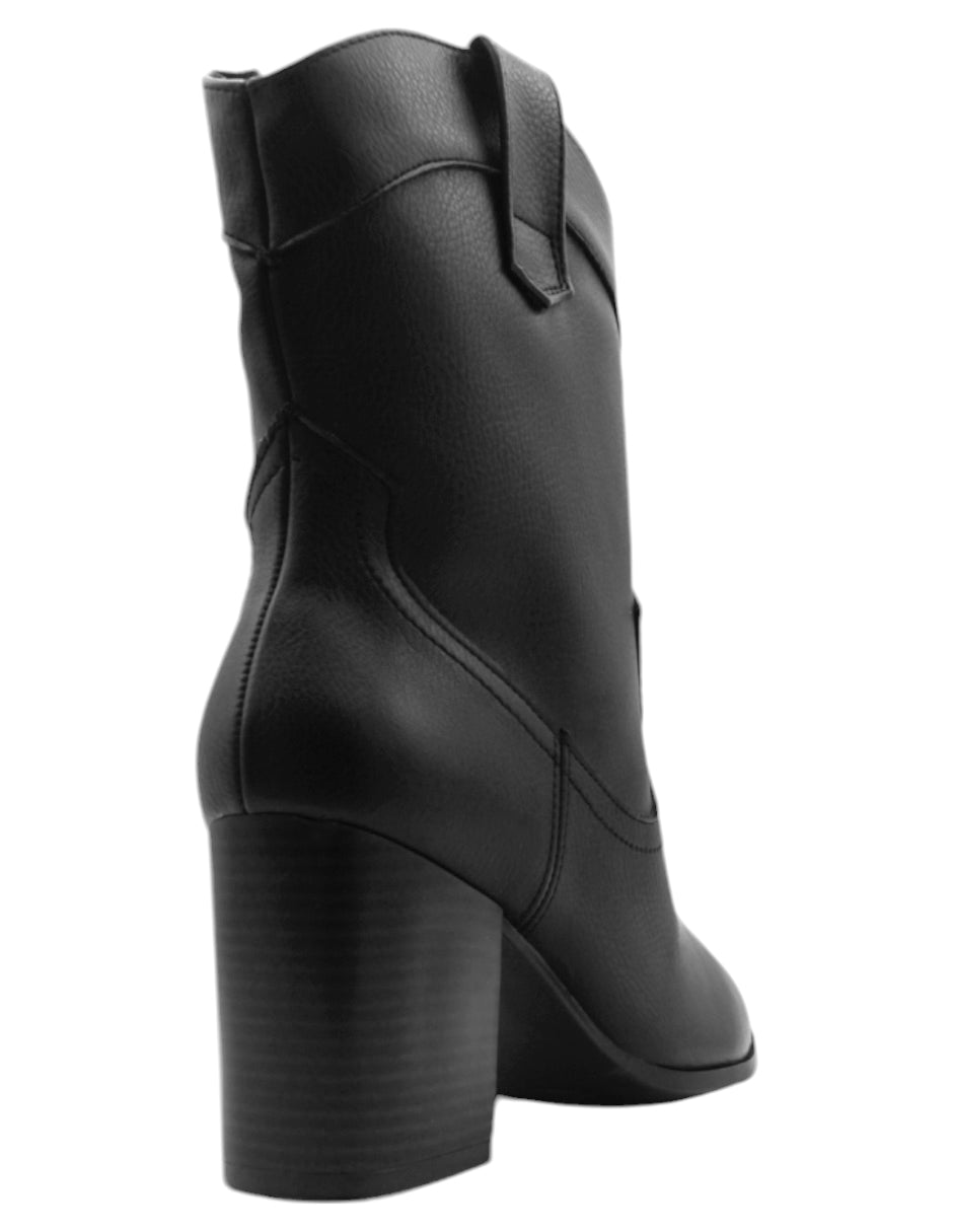 Botas tipo western Wets en Piel vegana – Negro