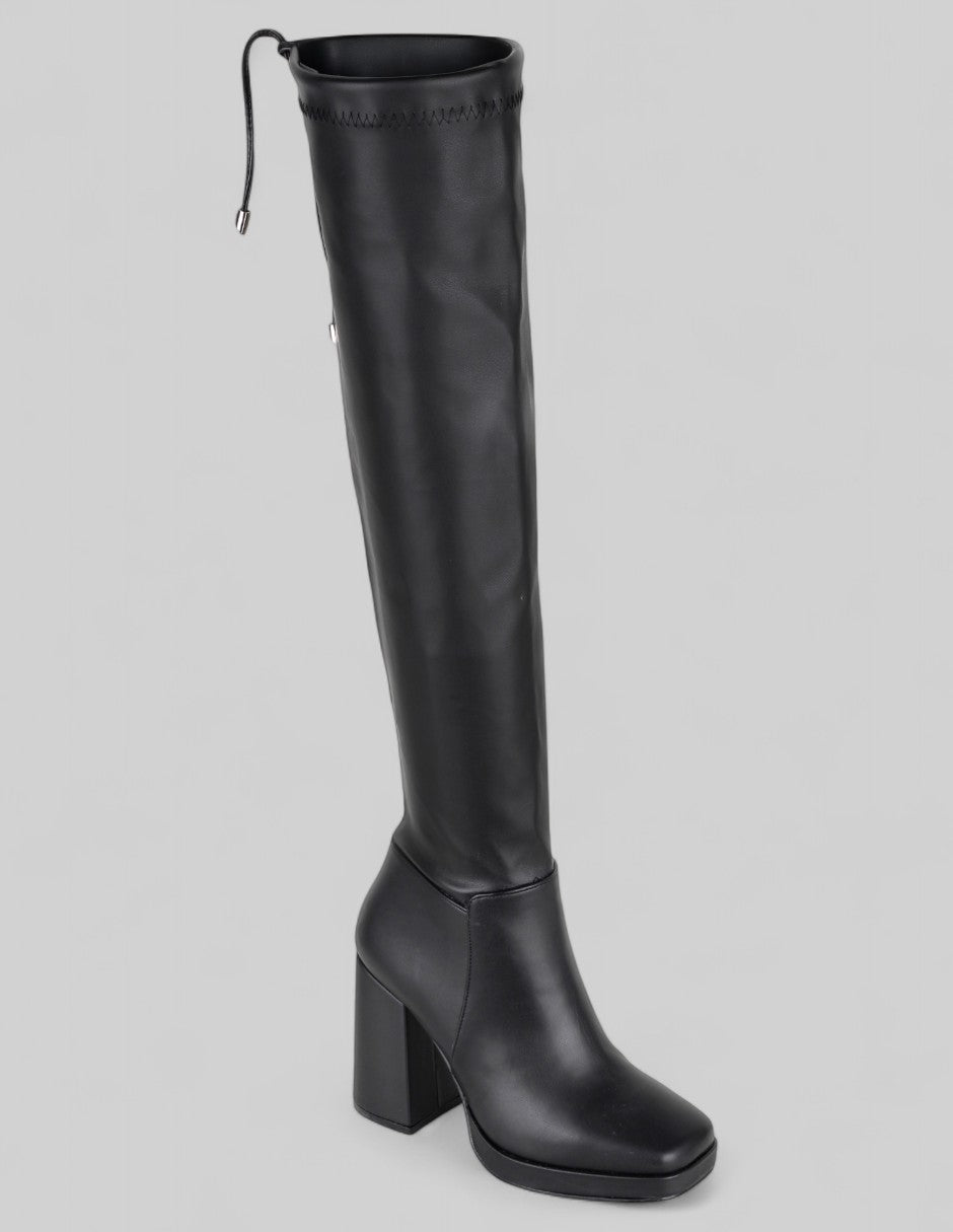 Botas altas Exterior Piel vegana Color Negro Para Mujer De RBCOLLECTION