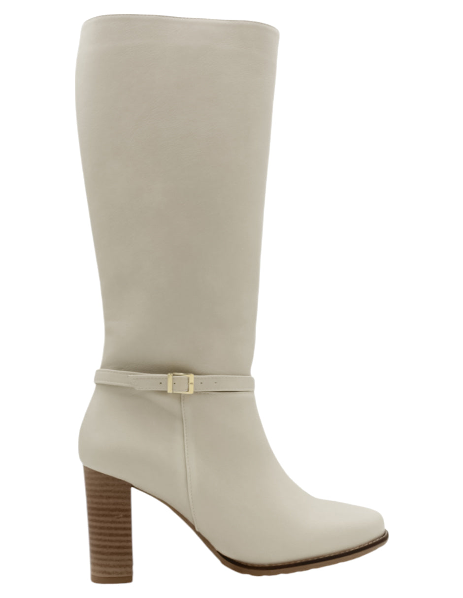 Botas altas Hella en Piel vegana – Blanco