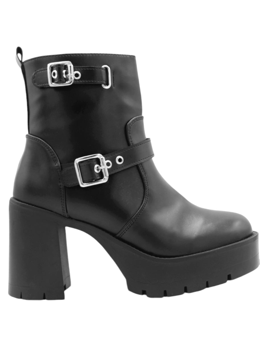 Botín con tacón Osom en Piel vegana – Negro